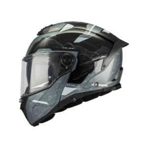MT Helmet FU404SV ATOM 2 SV Highlands C2 Gloss Black/Grey