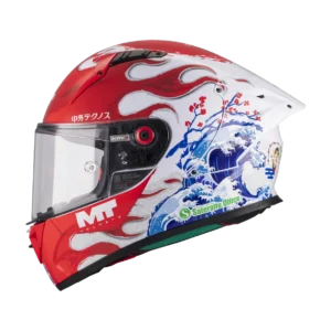 MT Helmet  FF103BPLUS KRE+ S YAMANAKA 2025 A5 Gloss Red/White/Blue