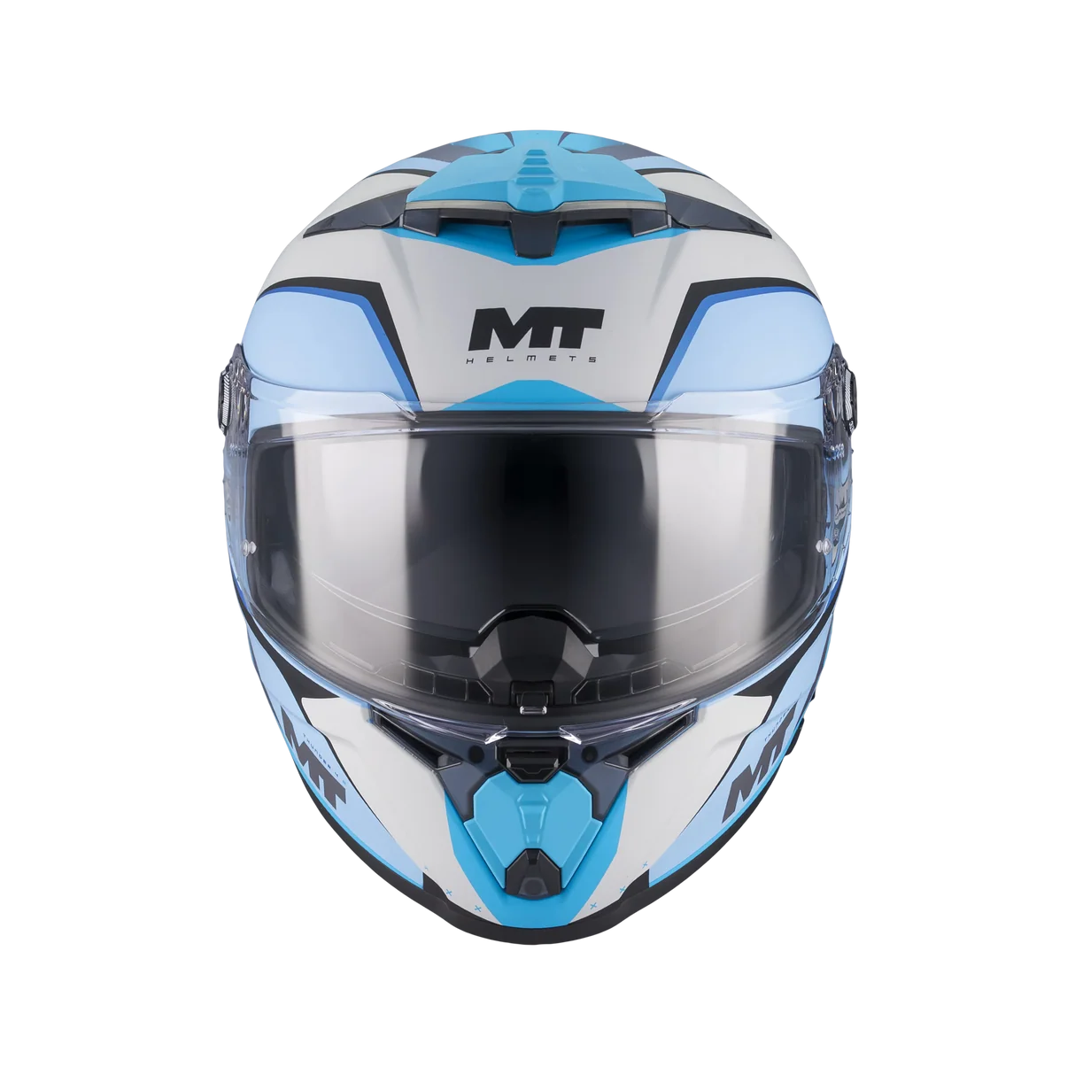 MT Helmet FF118BSV THUNDER 4 R SV Wind Tunnel C7 Matt Light Blue/Turquoise/White - Image 6