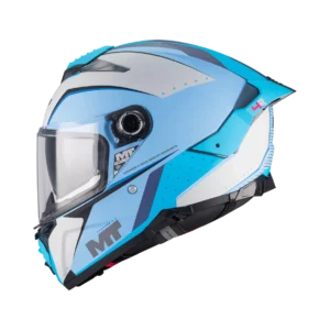 MT Helmet FF118BSV THUNDER 4 R SV Wind Tunnel C7 Matt Light Blue/Turquoise/White