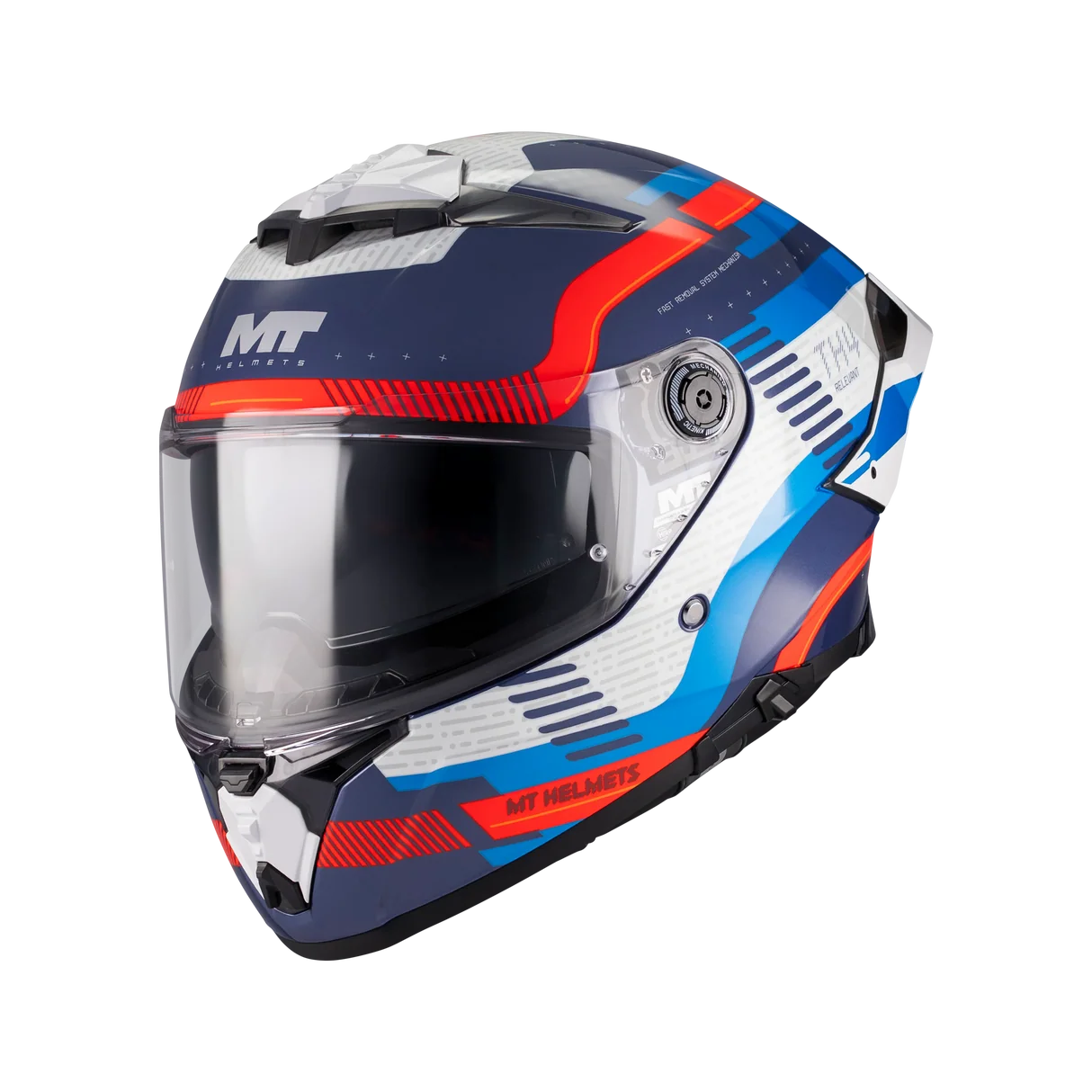 MT Helmet FF118BSV THUNDER 4 R SV Relevant C5 Gloss Blue/White/Red - Image 2