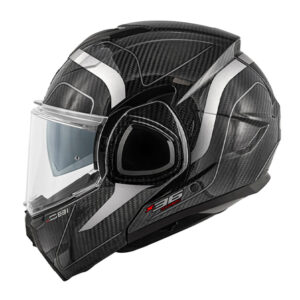 Givi X36 Flip-Back Glossy Carbon Fiber - Silver