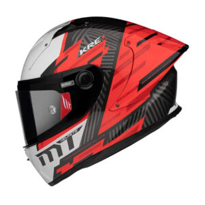 MT Helmet FF103 Plus C KRE+ Carbon Brush A5 Gloss Red