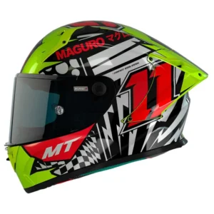 MT Helmet FF103 Plus C KRE+ Carbon Sergio Garcia A3 Matt Pearl Fluor Yellow