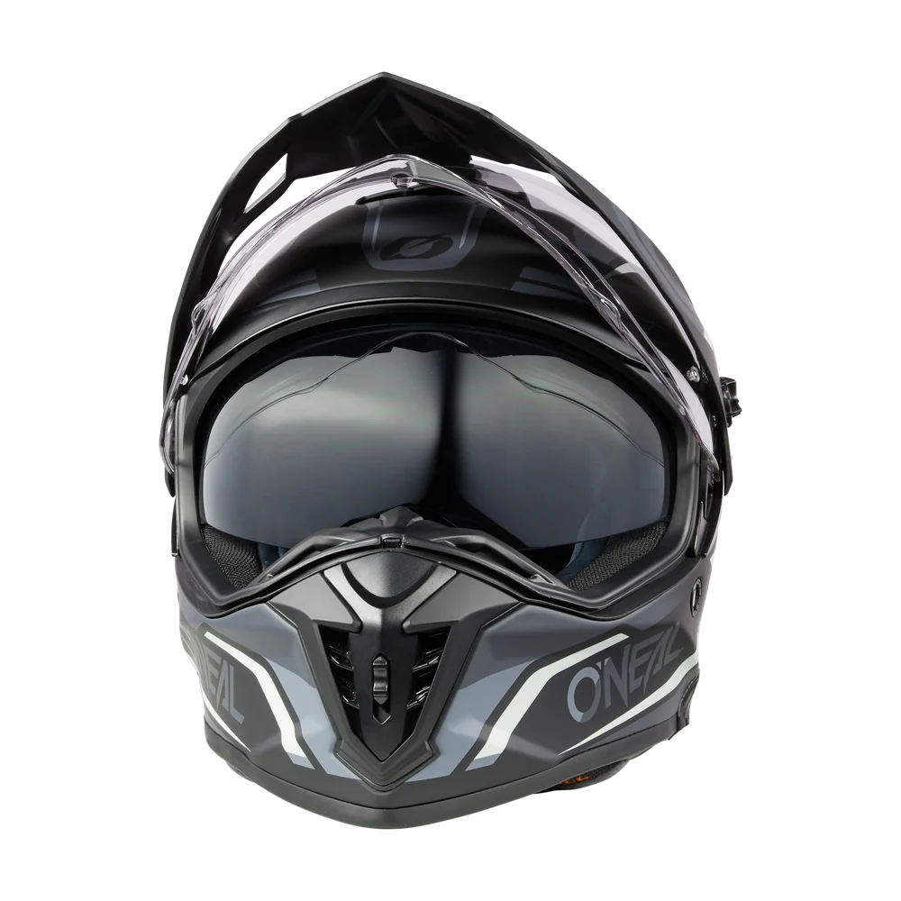O’Neal A-SRS Helmet – Spike V.25, Black /Grey / White - Image 3