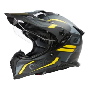 O’Neal A-SRS Helmet – Spike V.25, Black / Grey / Yellow