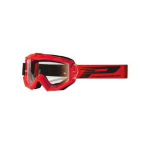 Progrip PG3201 Glasses – Anti-Scratch, Red Clear